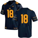 Cal Bears Under Armour #18 Replica Football Jersey – Navy