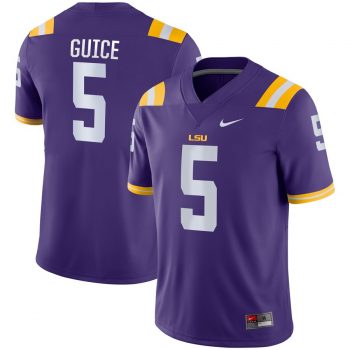 Derrius Guice LSU Tigers Nike Game Jersey – Purple