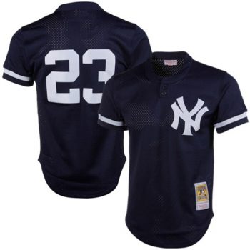 Don Mattingly New York Yankees Mitchell & Ness 1995 Authentic Cooperstown Collection Mesh Batting Practice Jersey - Navy