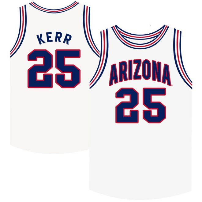 Steve Kerr Arizona Wildcats Original Retro Brand Basketball Jersey – White