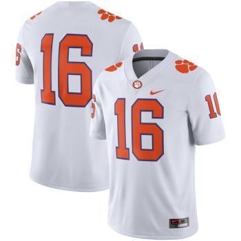 #16 Clemson Tigers Nike Game Jersey - White