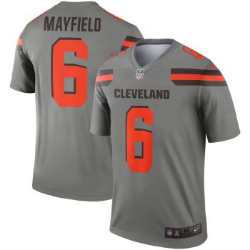 Baker Mayfield Cleveland Browns Nike Inverted Legend Jersey - Gray