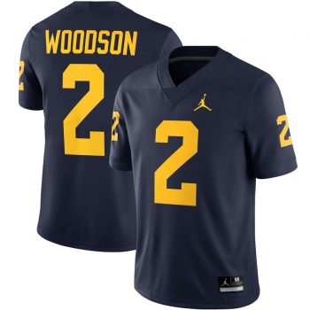 Charles Woodson Michigan Wolverines Jordan Brand Alumni Player Game Jersey - Navy