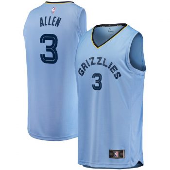 Grayson Allen Memphis Grizzlies Fanatics Branded Fast Break Replica Jersey Light Blue – Statement Edition