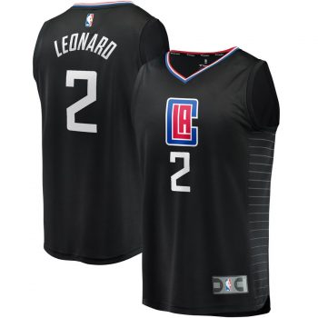 Kawhi Leonard LA Clippers Fanatics Branded Fast Break Replica Jersey Black – Statement Edition