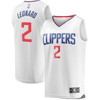 Kawhi Leonard LA Clippers Fanatics Branded Fast Break Replica Jersey White – Association Edition