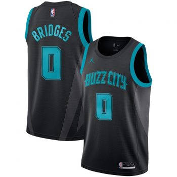 Miles Bridges Charlotte Hornets Jordan Brand City Edition Swingman Jersey – Black