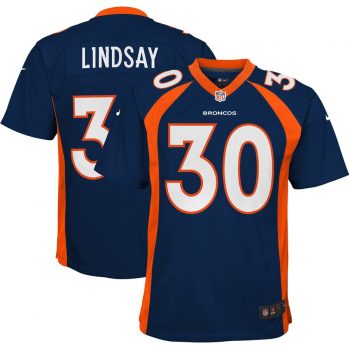 Phillip Lindsay Denver Broncos Nike Youth Game Jersey – Navy