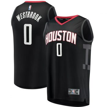 Russell Westbrook Houston Rockets Fanatics Branded Fast Break Replica Jersey Black – Statement Edition