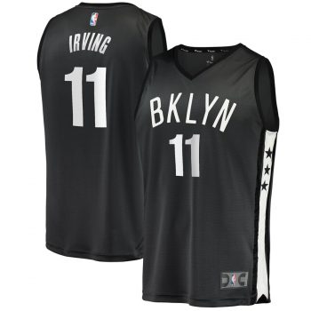 Kyrie Irving Brooklyn Nets Fanatics Branded 2018/19 Fast Break Replica Jersey Charcoal – Statement Edition