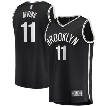 Kyrie Irving Brooklyn Nets Fanatics Branded 2019/20 Fast Break Replica Jersey Black – Icon Edition