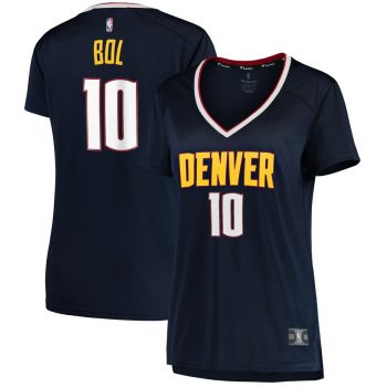 Bol Bol Denver Nuggets Fanatics Branded Women's Fast Break Replica Jersey Navy – Icon Edition