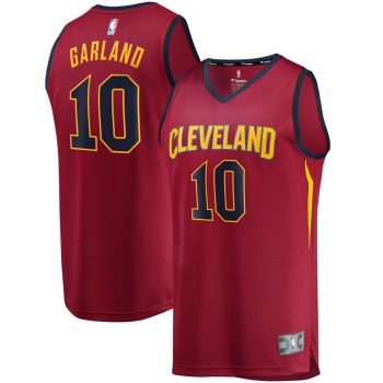 Darius Garland Cleveland Cavaliers Fanatics Branded Fast Break Replica Jersey Wine – Icon Edition