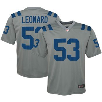 Darius Leonard Indianapolis Colts Nike Youth Inverted Game Jersey - Gray