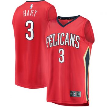 Josh Hart New Orleans Pelicans Fanatics Branded Fast Break Replica Jersey Red – Statement Edition