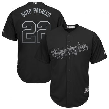 Juan Soto "Soto Pacheco" Washington Nationals Majestic 2019 Players' Weekend Replica Player Jersey – Black