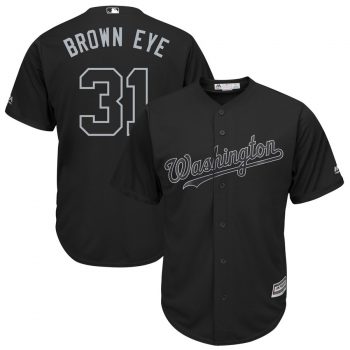 Max Scherzer "Brown Eye" Washington Nationals Majestic 2019 Players' Weekend Replica Player Jersey – Black