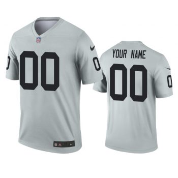 2019 Raiders Custom Inverted Legend Silver Jersey