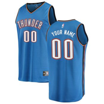 Oklahoma City Thunder 2019/20 Fast Break Custom Replica Jersey Blue - Icon Edition